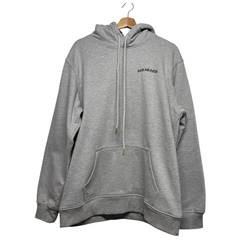 88 RISING ESSENTIALS Graphic Hoodie Gray L - Picture 3 of 9